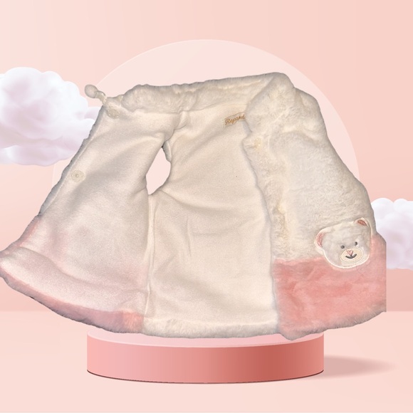 Little Girl Faux Fur Vest 9-12 m NWT - Picture 3 of 4